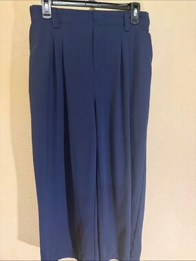 HALARA Wide Leg Pants in Navy Blue